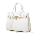 large storage space fashion lychee pattern ladies handbag